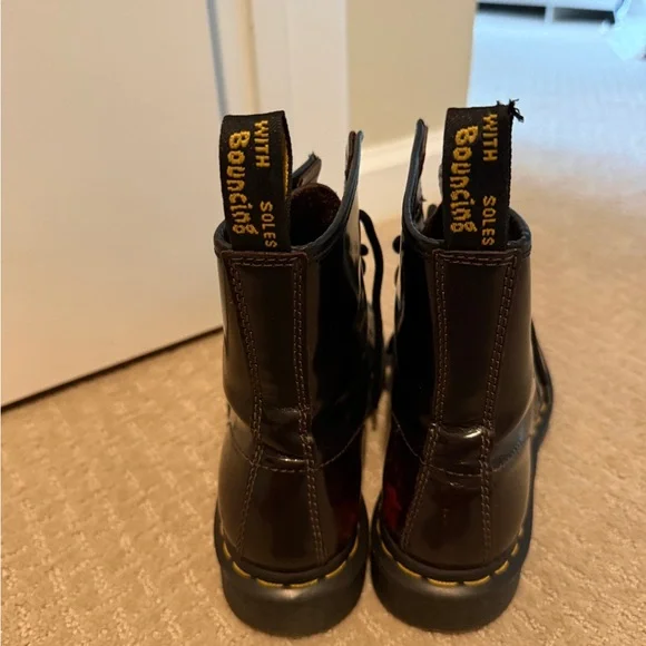 Dr. Martens 1460 leather boots cherry red arcadia - Picture 3 of 4